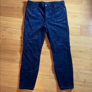 Well Worn brand Navy Luxe Velvet Pants